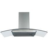 SIA CGH90SS- 90cm Curved Glass Stainless Steel Chimney Cooker Hood - London Houseware - 2